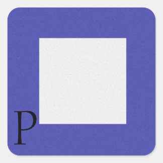 Carré Sticker Alphabet Signal Nautique P