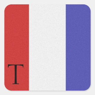 Carré Sticker Alphabet Signal Nautique T