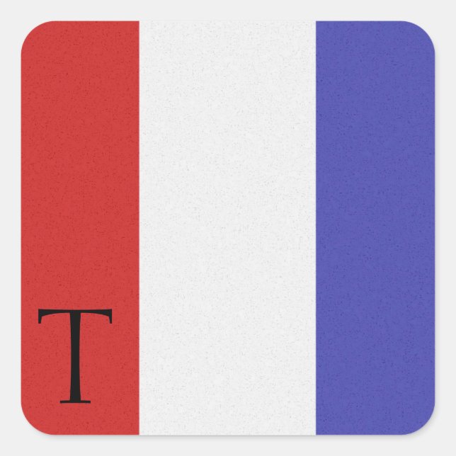 Carré Sticker Alphabet Signal Nautique T (Devant)