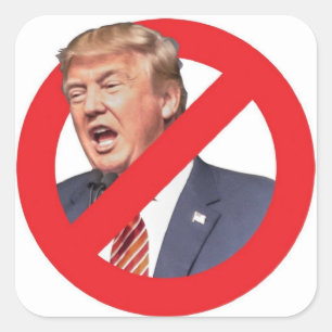 Carré Sticker anti-TRUMP