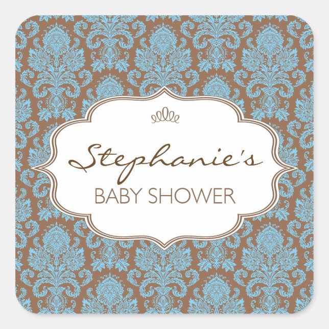 Carré Sticker baby shower (Devant)