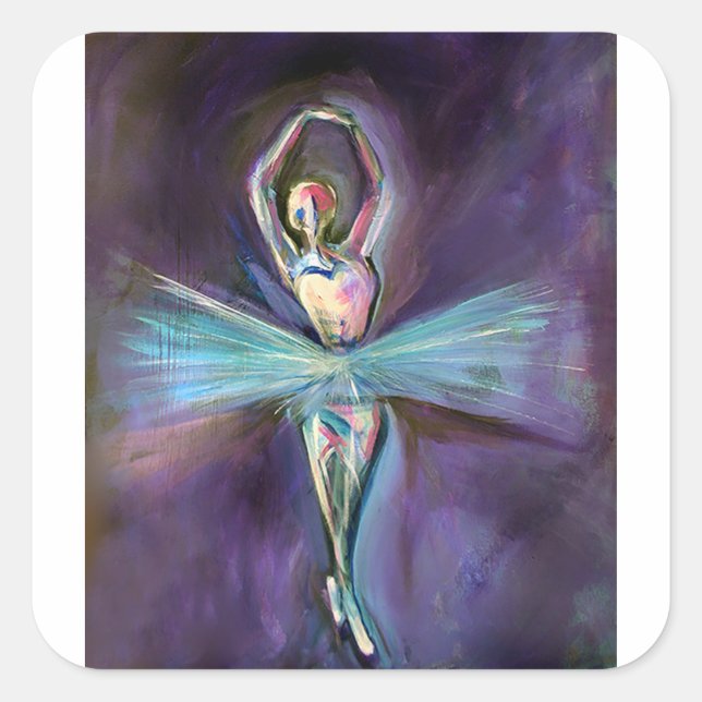 Carré Sticker Ballerina (Devant)
