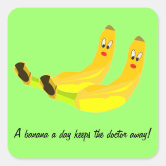 Carré Sticker Banana a Day