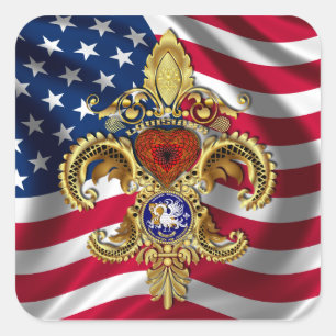 Carré Sticker Bicentenaire Sq Plus de 50 couleurs Voir n