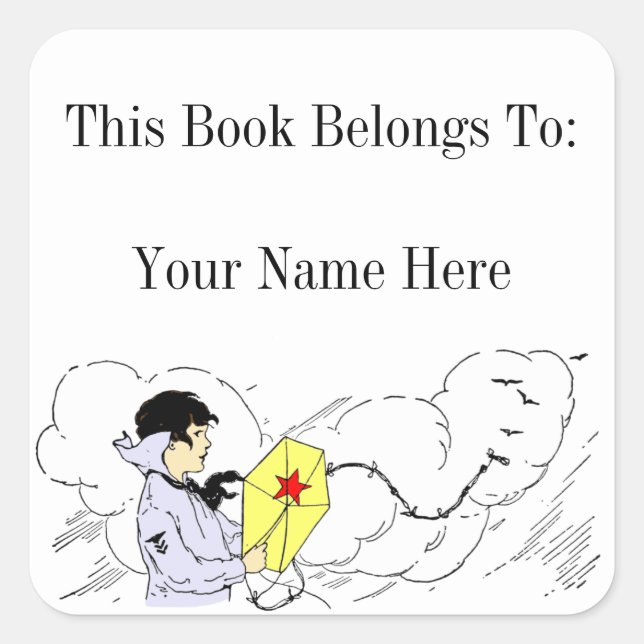 Carré Sticker Boîtier Flying a Kite Custom (Devant)