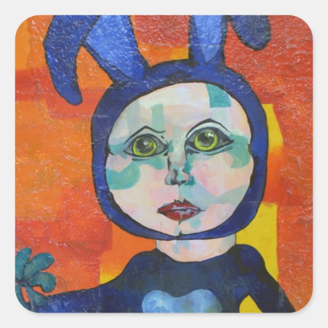 Carré Sticker Bunny Friend (Devant)