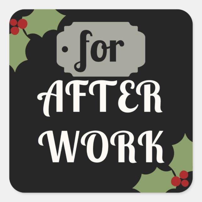 Carré Sticker cadeau vin de charme - Parfait pour l'amou (Devant)