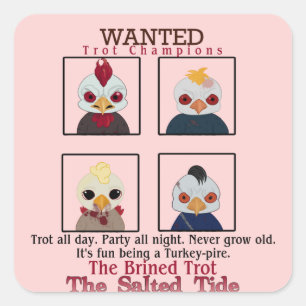 Carré Sticker Champion Trot 2024 briné