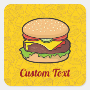Carré Sticker Cheeseburger