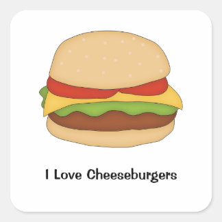 Carré Sticker Cheeseburger