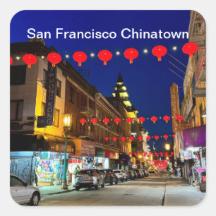 Carré Sticker Chinatown #11 de San Francisco