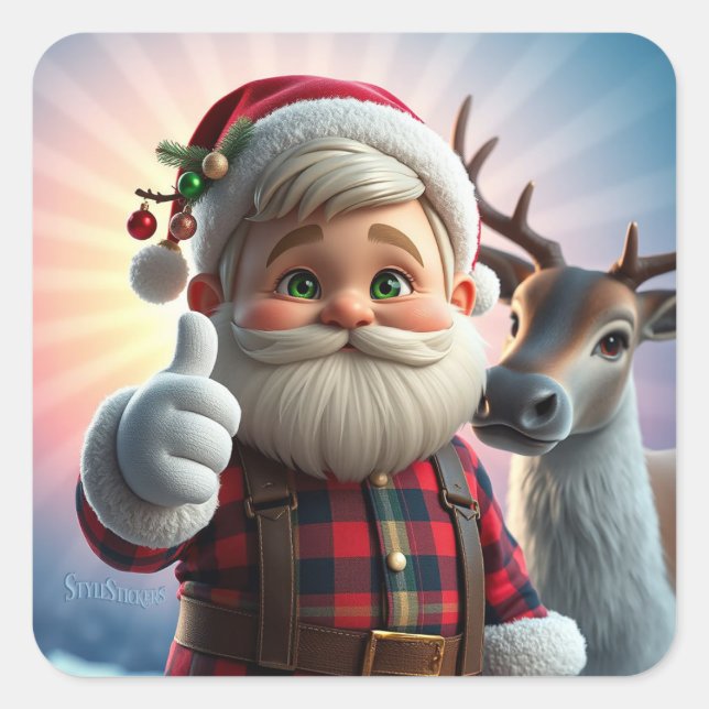 Carré Sticker classique (Devant)