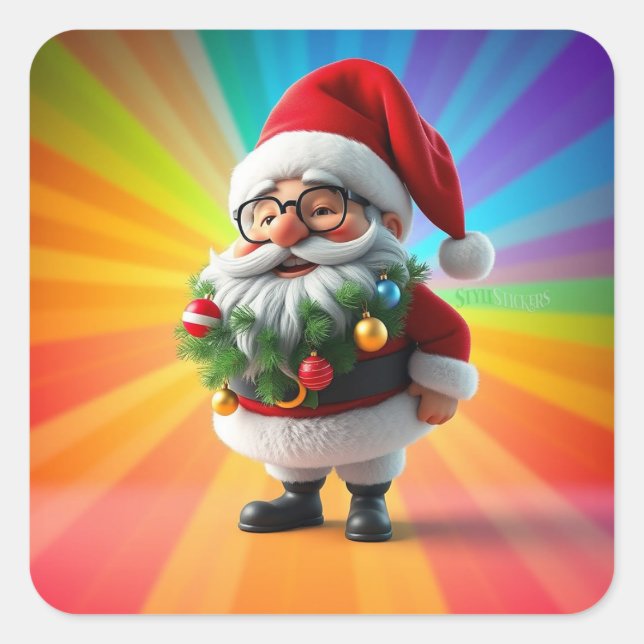 Carré Sticker classique (Devant)