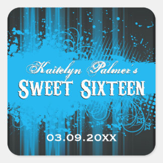 Carré Sticker Club Flyer Look Sweet 16