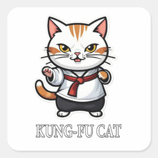 Carré Sticker cool Kung-Fu