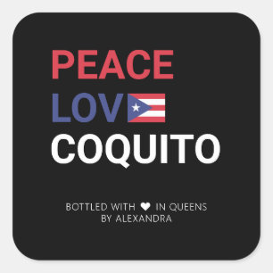 Carré Sticker Coquito Christmas