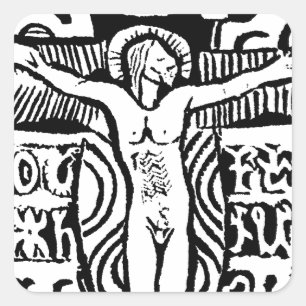 Carré Sticker Crucifix