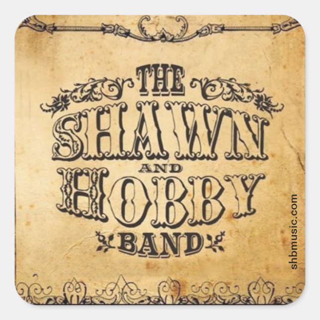 Carré Sticker d'album Shawn & Hobby Band (Devant)