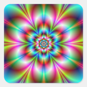 Carré Sticker d'alimentation des fleurs