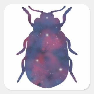 Carré Sticker Dark Beetle