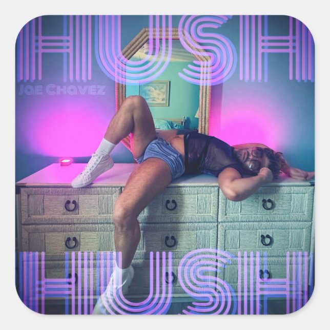 Carré Sticker d'art de couverture de POUSH (Devant)