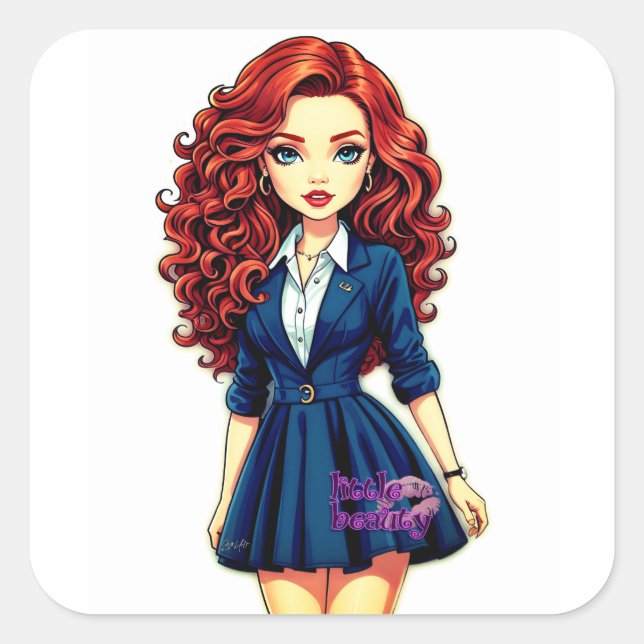 Carré Sticker de beauté (Devant)