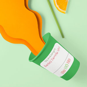 Carré Sticker de boisson Marker Nom drôle Noël dire