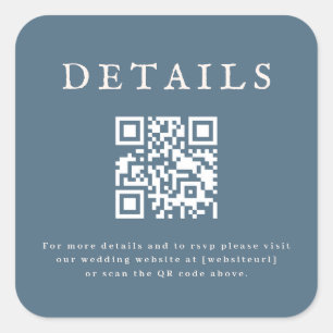 Carré Sticker de code QR mariage