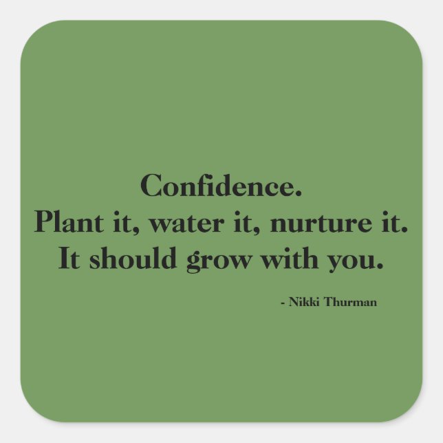 Carré Sticker de confiance (Devant)