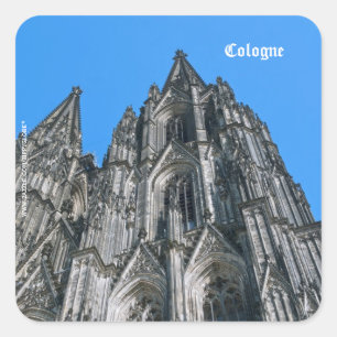 Carré Sticker de la cathédrale de Cologne
