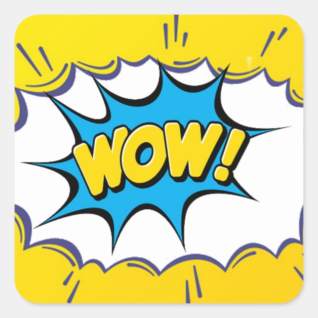 Carré Sticker de l'école Wow (Devant)