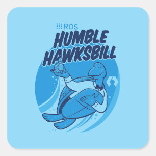 Carré Sticker de libération ROS Humble Hawksbill