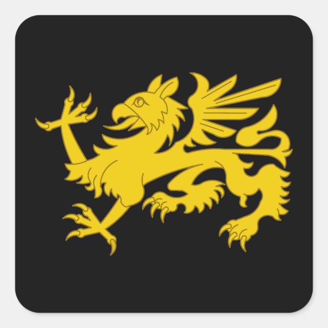 Carré Sticker de l'insigne de populace SCA Northshield (Devant)