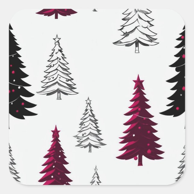 Carré Sticker de Noël (Devant)