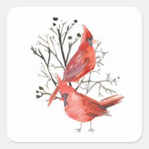 Carré Sticker de Noël pour la paix dans la nature