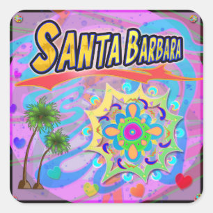 Carré Sticker de progrès père Noël Barbara True
