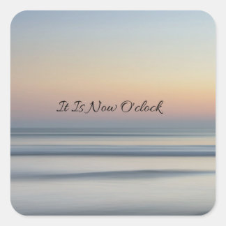 Carré sticker de rappel du moment présent