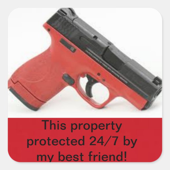 Carré Sticker de sécurité à domicile (Devant)