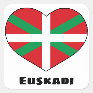 Carré Sticker de style basque Love