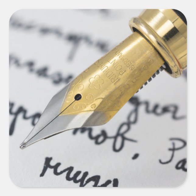 Carré Sticker d'écriture de composition (Devant)