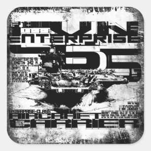 Carré Sticker d'entreprise de porte-avions