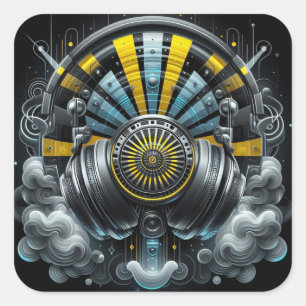 Carré Sticker DJ