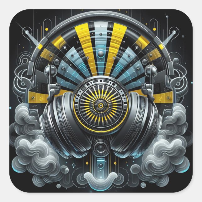 Carré Sticker DJ (Devant)