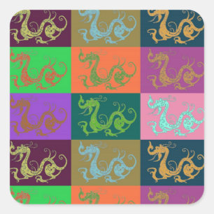Carré Sticker Dragons