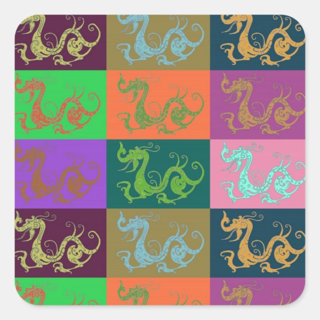 Carré Sticker Dragons (Devant)