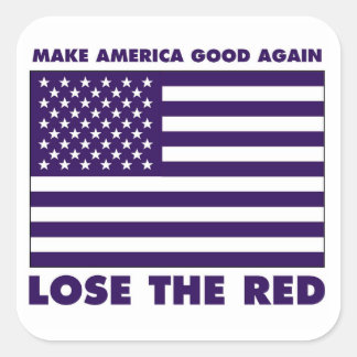 Carré Sticker Drapeau Bleu