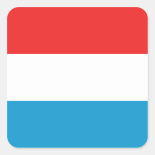 Carré Sticker du drapeau luxembourgeois