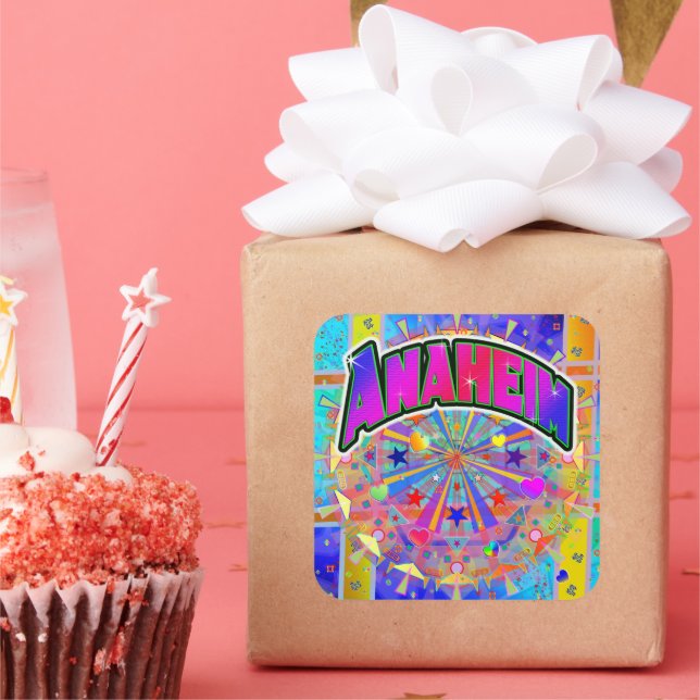 Carré Sticker d'unité cosmique Anaheim (Fête)