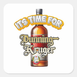 Carré Sticker Dunning Kruger