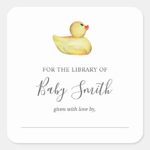 Carré Sticker en caoutchouc plaque de baby shower